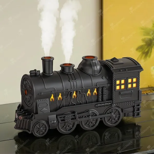 Train Humidifiers Train Cool Mist Diffuser Air Humidifiers Oil Retro Diffusers with Remote Control