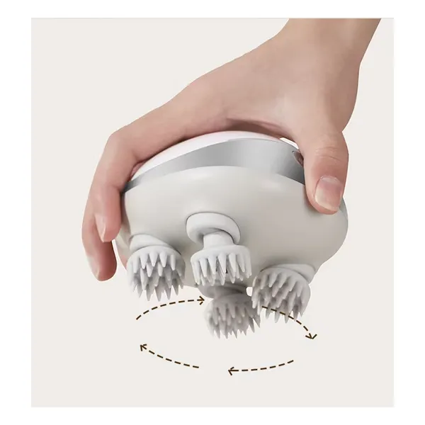 Smart Portable Electric Scalp Massager with Red Light Therapy