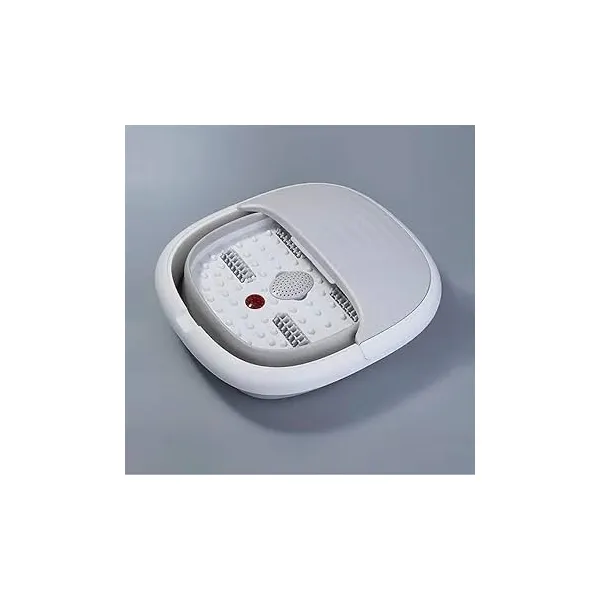  Deluxe Collapsible Foot Spa Massager with Heat, Bubbles, and Massage Rollers