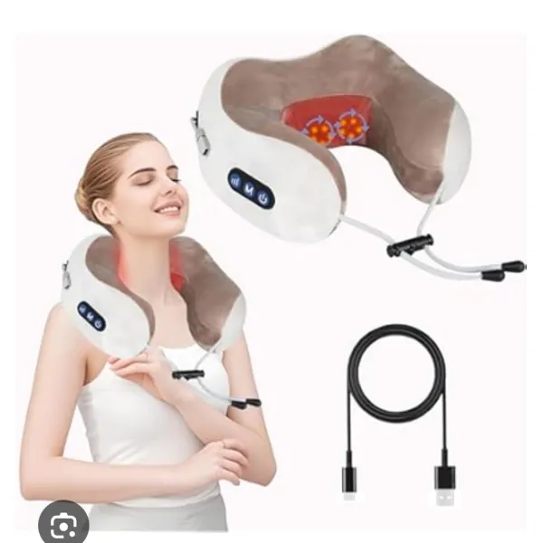 Electric U-Shaped Massage Pillow for Neck and Shoulder