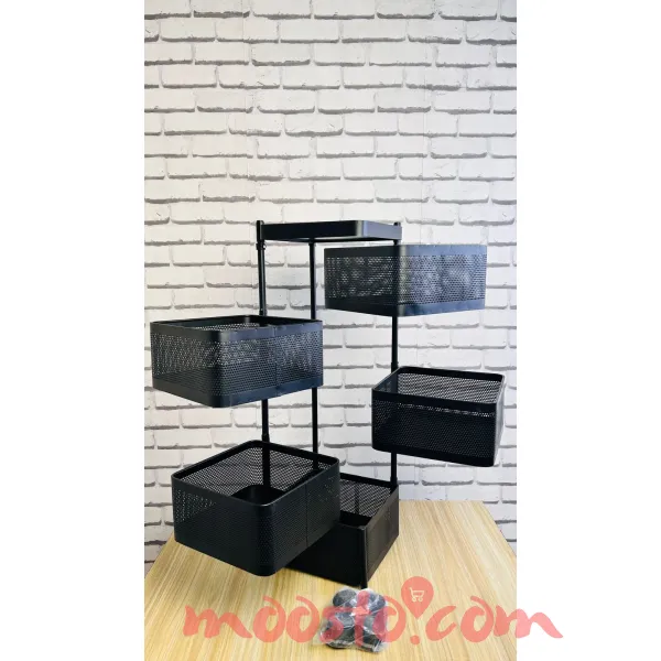 5 Layer Multipurpose Kitchen Organizer & Storage Trolley 