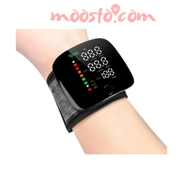 Rechargeable Wrist Blood Pressure Monitor with Voice & LED Display 