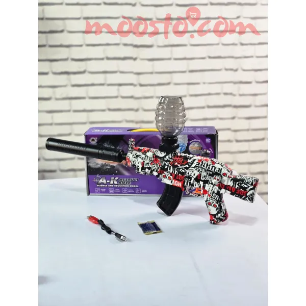 AK47 Electric Automatic Gel Ball Toy Rifle – Rechargeable Outdoor Blaster 
