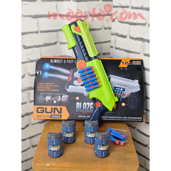 Blaze Storm Soft Bullet Foam Dart Blaster – Gun Battles Series (Chengji Toys)