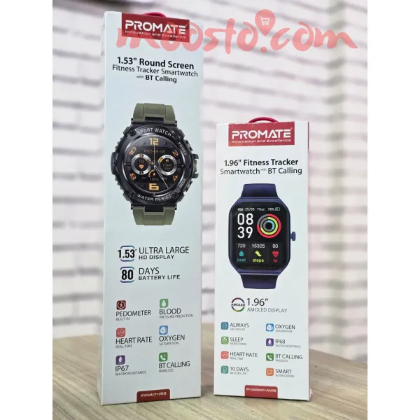 Promate Fitness Tracker Smartwatch Combo Offer – Buy R19 @ Rs 8,500 & Get AM19 Worth Rs 10,000 FREE | BT Calling