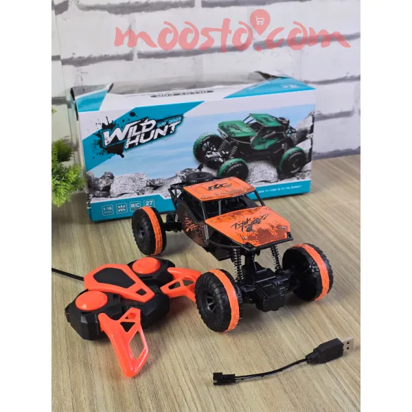 1:16 Scale RC Off-Road Climbing Car – Alloy Body, Rechargeable 