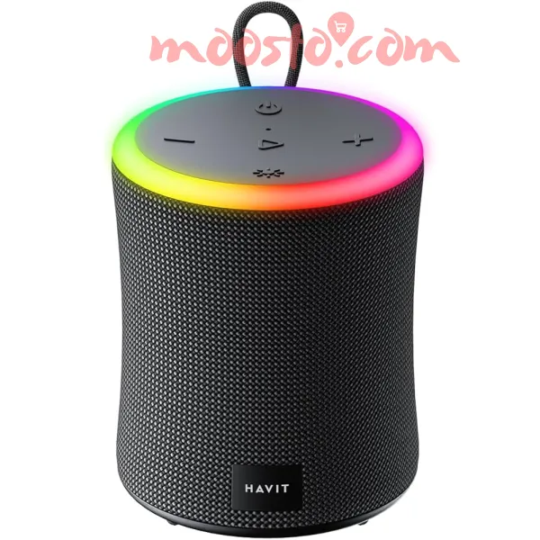 Havit SK832BT Portable Bluetooth Speaker - 10W Strong Bass, IPX6 Waterproof, RGB Lighting