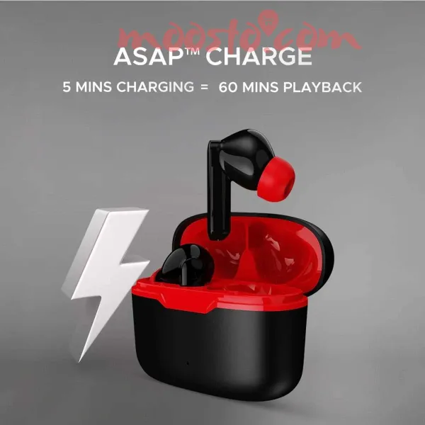 boAt Airdopes Ultra Plus True Wireless Earbuds - 50H Playback, Quad Mics with ENx™ Tech, BEAST™ Mode (Low Latency) & IPX5 Water Resistance