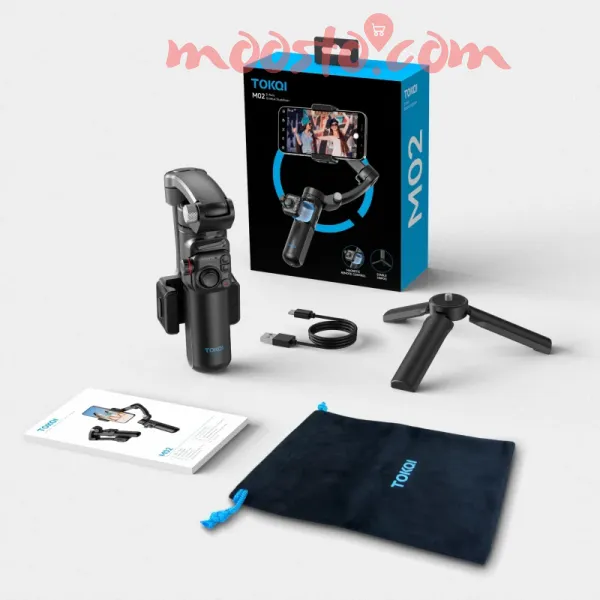M02 Smartphone Gimbal: 3-Axis Stabilization & Face Tracking