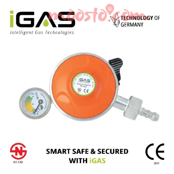 IGAS Original Auto Cut Gas Regulator With Safety Pin NS Certified