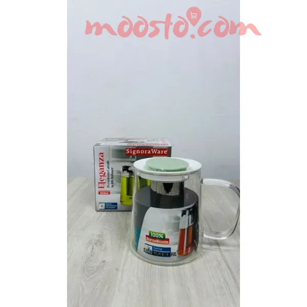 Elegant Glass Teapot with Infuser - 850 ML Capacity