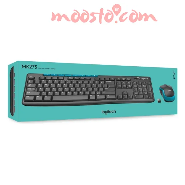 Logitech Wireless Combo MK275 – Keyboard & Mouse Set with Long Battery Life 