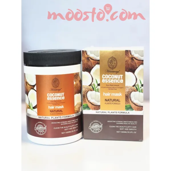 Heniways Protein Coconut Essence Shampoo And Hair Mask Set 1000ml X 1000Ml