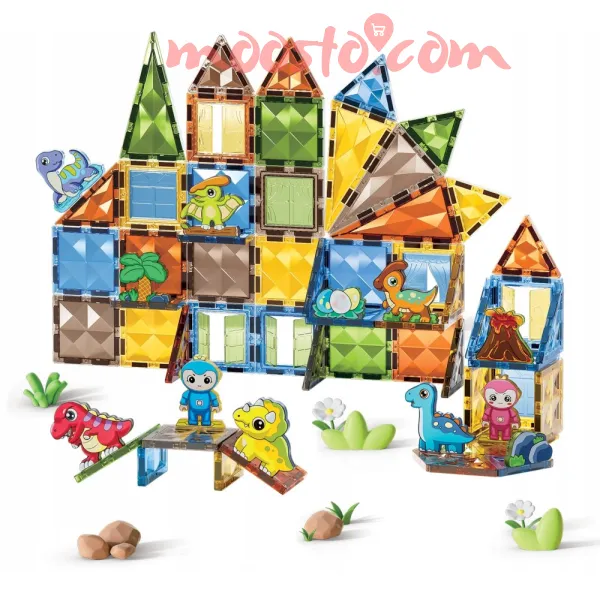 90-Piece Magnetic Block Set – The Ultimate STEM Learning Toy for Kids