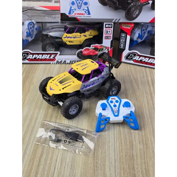 Capable Racer 1:16 Scale High-Speed RC Off-Road Buggy – Rechargeable Monster Truck
