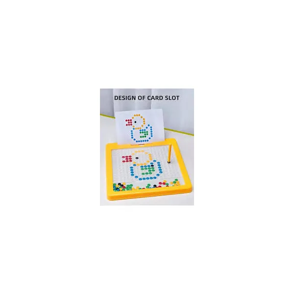 Cartoon Bunny Magnetic Dot Drawing Board - Portable Erasable Doodle Pad Toy for Kids