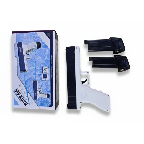 Rechargeable Electric Water Gun – Automatic Motorized Water Blaster with Dual Magazines 818