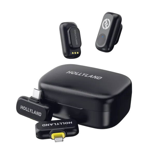 Hollyland Lark A1 Combo – Professional Wireless Lavalier Microphone System for Creators 