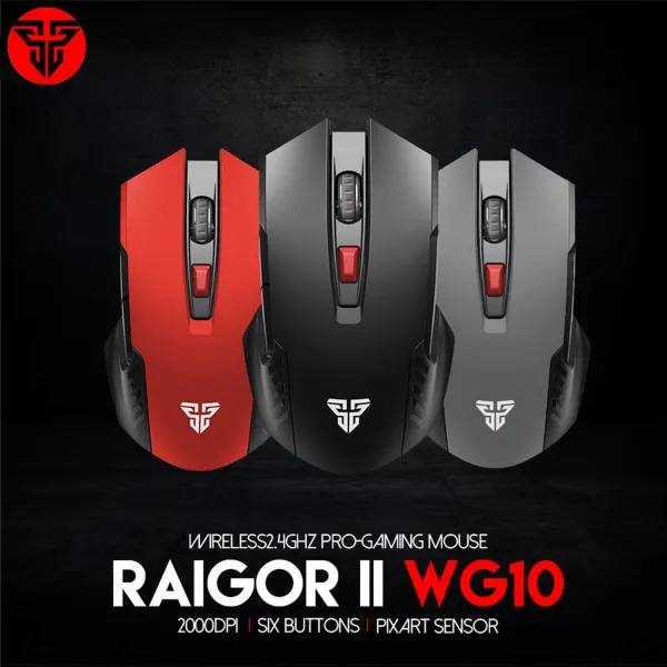 Fantech Raigor II WG10 Wireless Gaming Mouse with PixArt Sensor & Adjustable DPI for PC and Laptop