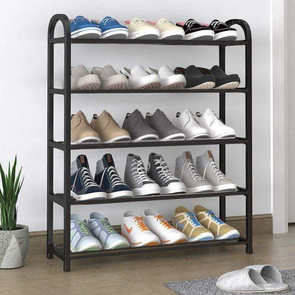 4-Tier Portable Shoe Rack – Space Saving Home Organizer 