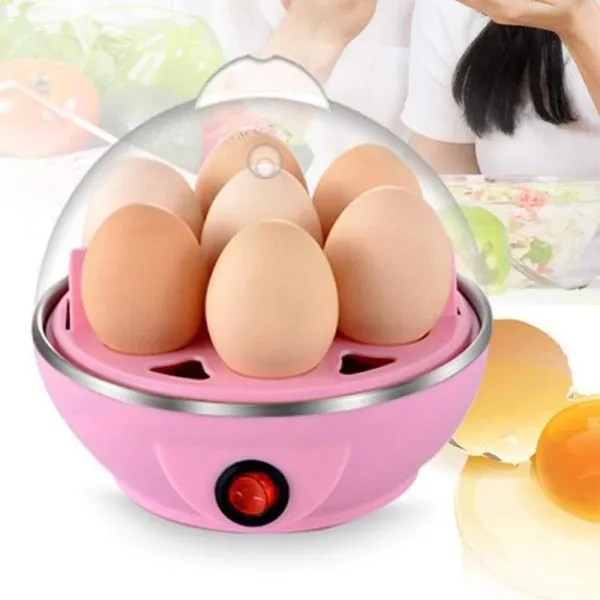 Electric 7 Egg Boiler Egg Cooker Steamer, Poacher Pan Kitchen Cooking Tools Utensil 