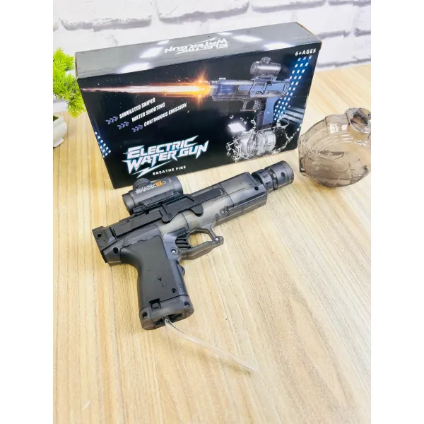 Ice Rat Electric Water Gun – Automatic Rechargeable Water Blaster with LED Lights 
