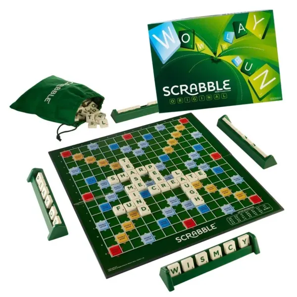Scrabble Original Board Game – Classic Crossword Word Game for Family & Kids – Educational Fun