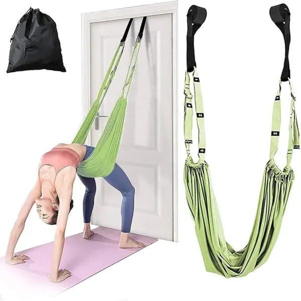 Professional Yoga Aerial Swing & Door Hanging Rope – Heavy-Duty Stretching Hammock for Anti-Gravity Yoga & Flexibility