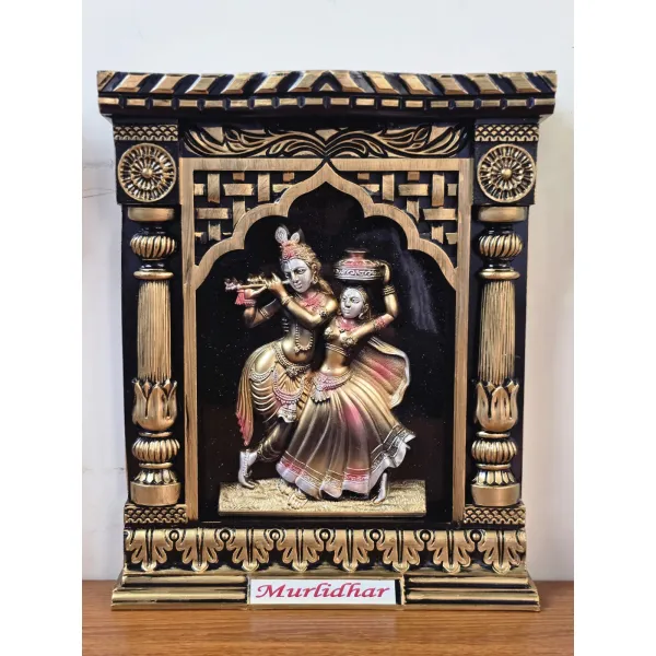 Decorative 3D Radha Krishna, Shiv Parvati & Ganesh Wall Hanging – Murlidhar Spiritual Home Decor Showpiece