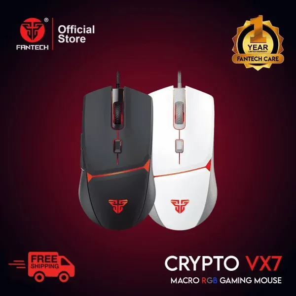 Mouse Gaming Macro Fantech VX7 Crypto RGB Gaming Mouse