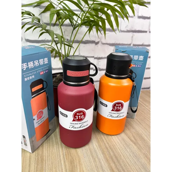 Zhuoyuer Stainless Steel Vacuum Flask – SUS 316 Insulated Water Bottle with Cup Lid