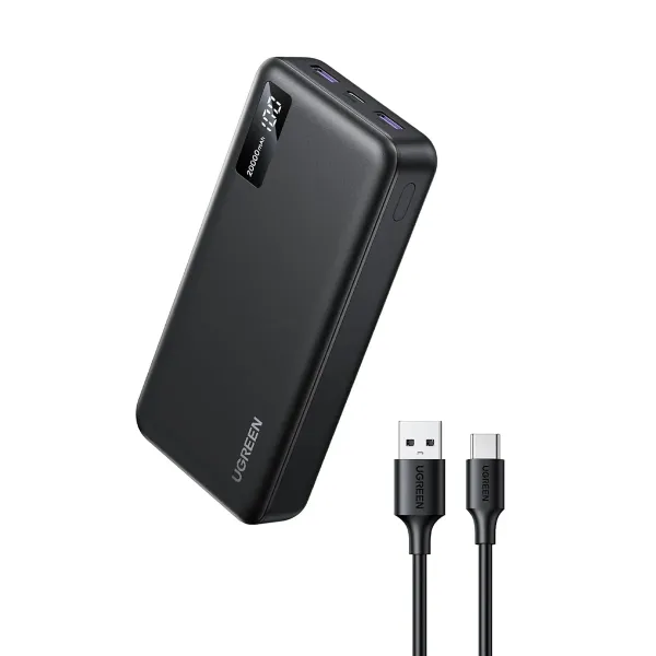 UGREEN 20,000mAh Power Bank PB312 – 22.5W Fast Charging Portable Charger with Digital Display