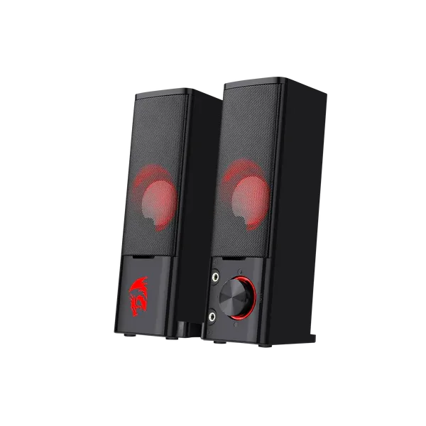 Redragon GS550 Orpheus PC Gaming Speakers, 2.0 Channel Stereo Desktop Soundbar, Compact Dual-Mode Computer Speakers with RGB LED, USB Powered, Volume Control, 3.5mm Audio for PC, Laptop, Monitor