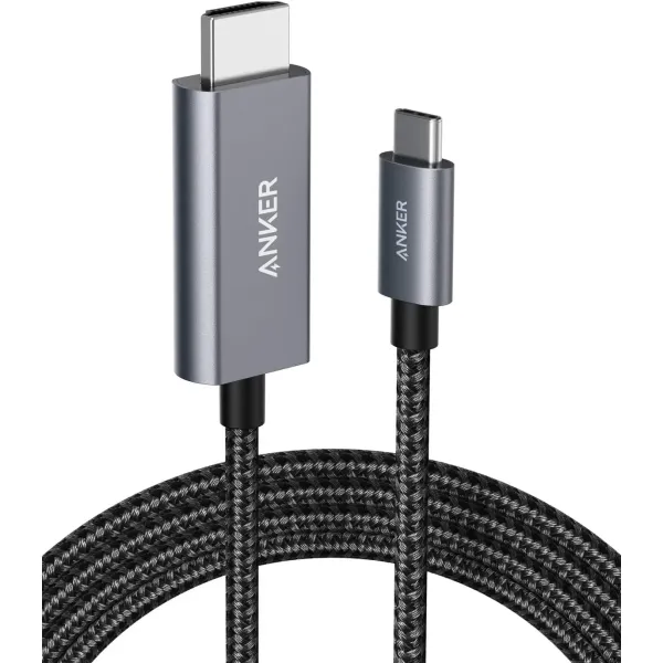 Anker USB C to HDMI Cable for Home Office 6ft, 4K 60hz Nylon Braided