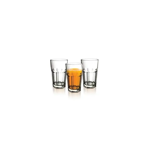 Better Hotstar Cutting Ribbed Medium Glassware Set Elegant Ribbed Design with Oven Safe Durability