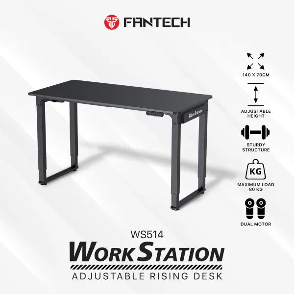 Fantech Workstation WS514 Adjustable Rising Gaming Desk Dual Motor with Smart Controller and Ergonomic Design