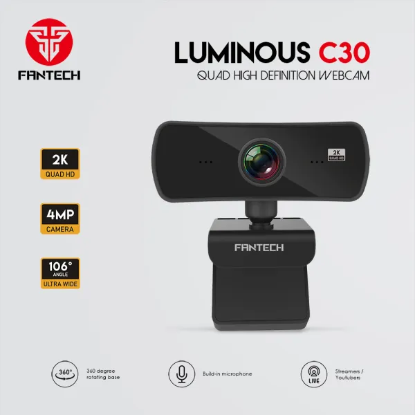 C30 LUMINOUS WEBCAM 2K 4MP