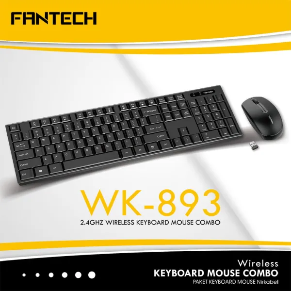 WK893 WIRELESS KEYBOARD AND MOUSE COMBO