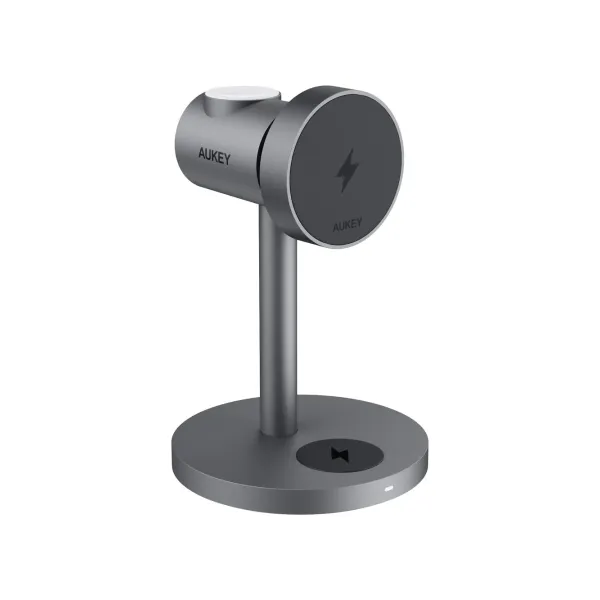 AUKEY MagFusion Qi2 3 in 1 foldable charging station. LC-MC311G