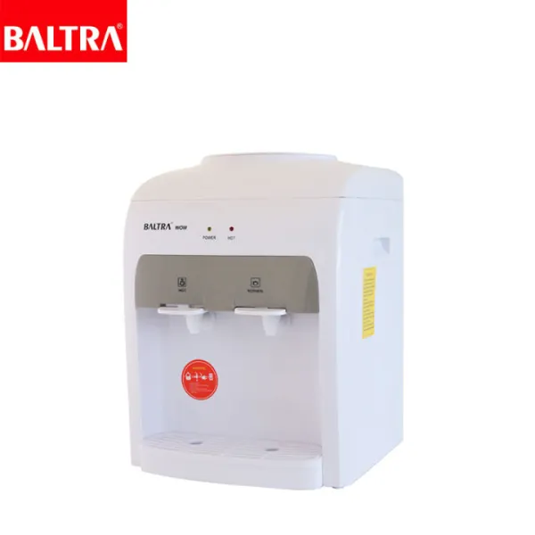 BALTRA Table Top Water Dispenser | Spatter | 2 taps for hot & normal water | Heating capability: 5 L/hr | Heating temperature: 90°C | Made with ABS material | 550W | 12 months warranty