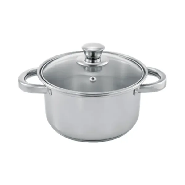 Belly Casserole With Glass Lid 16cm 2Ltr