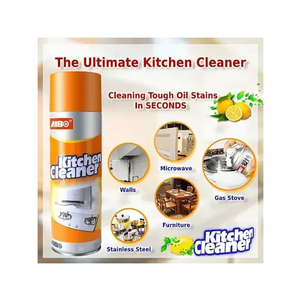 AIBO Kitchen Cleaner Spray – Fast‑Acting Oil & Grease Remover ( 2 pcs )