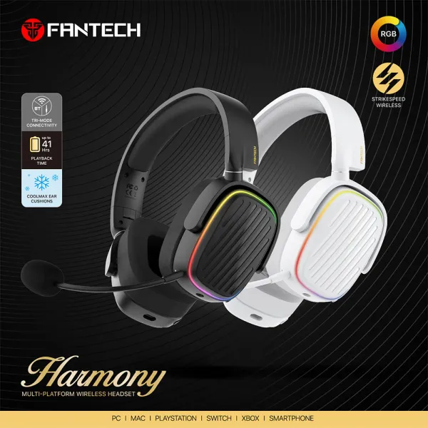 WHG02 HARMONY WIRELESS HEADSET Color option Black,White 