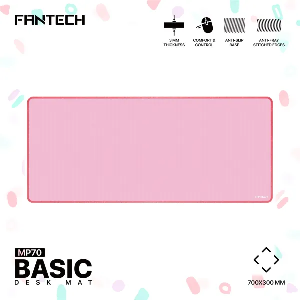 Fantech MP70 Basic Desk Mat | 700×300×3mm | Comfort & Control Surface