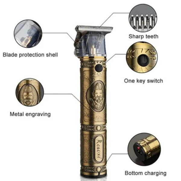 VGR V‑085 SUPER TRIM Professional Hair Trimmer | Corded & Cordless | 120‑Minute Runtime