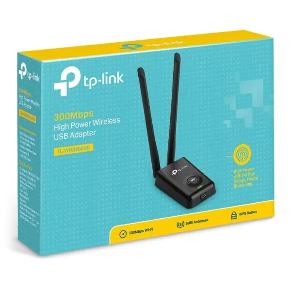 TP-LINK TL-WN8200ND 300MBPS HIGH POWER WIRELESS USB ADAPTER