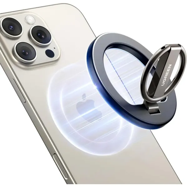 UGREEN Magnetic Phone Grip | MagSafe Compatible | Slim Multi‑Angle Stand