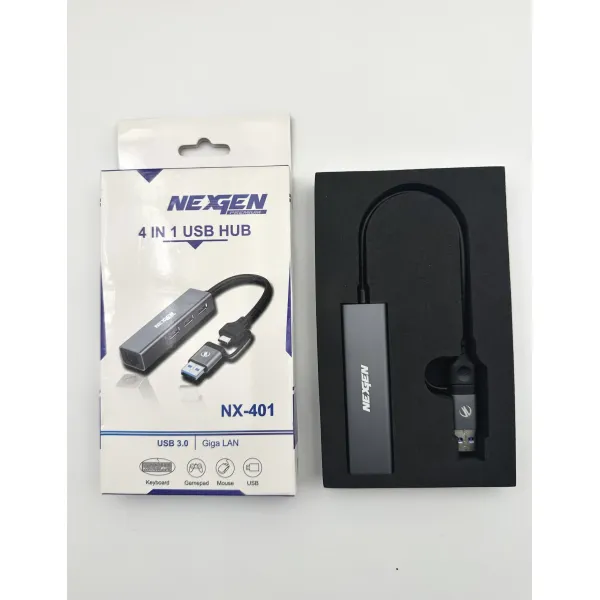 Nexgen 4 in 1 Type C & USB 2 in 1 HUB NX-401
