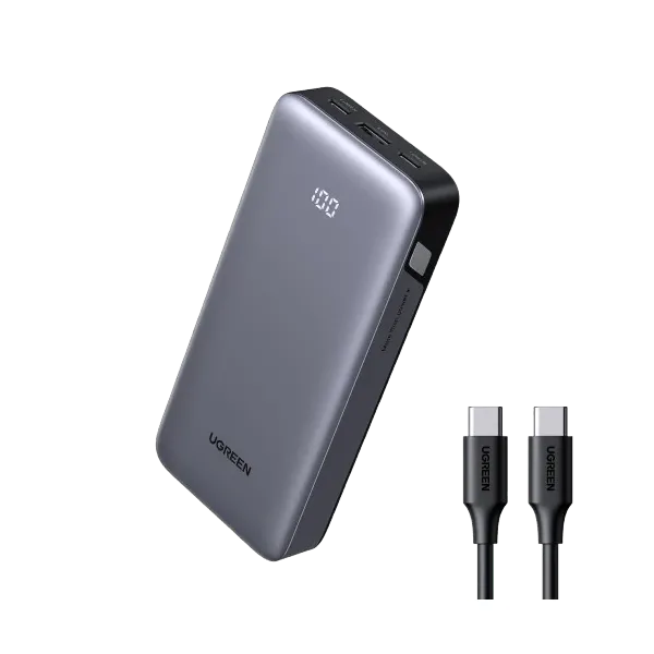 UGREEN Nexode Pro 20000mAh 30W Power Bank | Triple‑Port Fast Charging | Compact & Smart Display