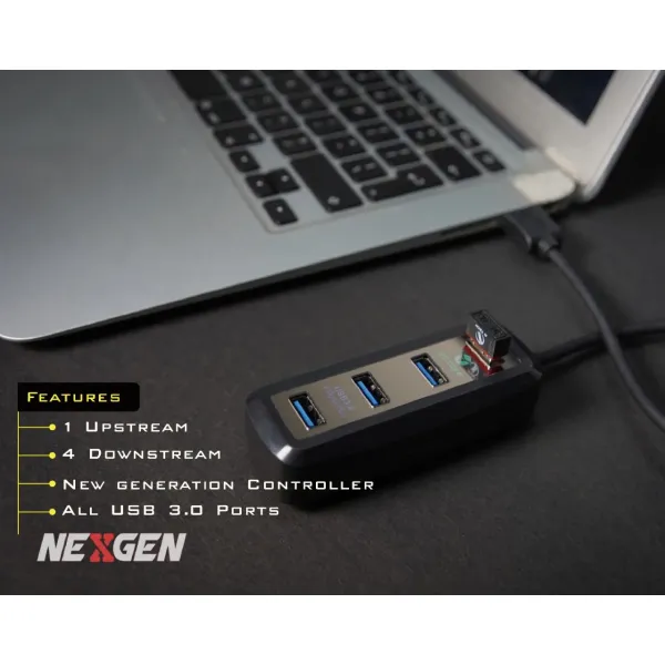 NexGen Usb Hub 4 port 3.0 2tb Support